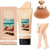 Doukesh Fondotinta Gambe Waterproof 100ML Crema Colorata Gambe con Pennello Fondotinta Lozione per il Trucco Delle Gambe e Corpo Leg Makeup Concealer Copertura del Tatuaggio e delle Cicatrici