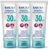 Safe Sea Ossido di Zinco Crema Solare SPF30 | Crema Solare Minerale Trasparente per Viso e Corpo Senza Residui Bianchi | Lozione Protettiva Anti-Pungiglione di Meduse | Formato da Viaggio - 100ml