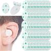 NICENEEDED 80 pezzo di Adesivi Auricolari Impermeabili Usa e Getta, Protezioni per Le Orecchie Da Doccia Trasparenti con Tappi per Le Orecchie, Cappucci Protettivi per Le Orecchie Bende Adesive per