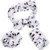EPIGEIST Fascia Chioma e Polsini Leggeri e Morbidi in Flanella Stampa Leopardata Set 3 Pezzi per Pulizia del Viso e Relax Notturno per