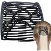 Generic Pettine per capelli, stile vintage, doppio pettine, clip per capelli, per capelli intrecciati, pettinini classici, coda di cavallo bassa, e per lo styling quotidiano da