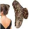gifyym Fermaglio per capelli a forma di tartaruga | Grande clip per artigli in corazza 4,1 pollici | Fermagli per capelli con forte tenuta, stile francese, per donne, ragazze, vita quotidiana, feste
