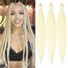 YDDM Capelli Per Treccine Africane Biondo Extension Treccine Texture Yaki Easy Install per Principianti 26 Pollici 3 Pezzi Capelli Leggeri e Naturali per Box Braids, Twist e Crochet