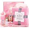 LIVEHITOP Regalo Compleanno Donna, Regalo Amica con Coperta Flanella | per San Valentino, Festa della Mamma, Natale Originale Utile Regalo Donna Mamma Moglie Figlia Fidanzata Collega
