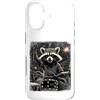 Funshop Custodia per iPhone 17 Procione Raccoon Retro Rockfan