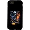 Vintage Stambecco Alpino Regalo Custodia per iPhone SE (2020) / 7/8 Mystical Stambecco Alpino Luna Piena Mountain Art