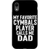 Cymbals Gift / Drummer Gifts for Men and Custodia per iPhone XR Piatti Batterista Piatti per batteria