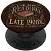Librarian Reading Days Lettore divertente per gli amanti dei libri dalla fine del 1900 PopSockets PopGrip Adesivo