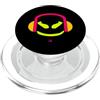 JETC-33 Divertente DJ Mallow's SmilingFace Flash Giallo PopSockets PopGrip per MagSafe