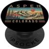 Aspen Colorado USA Outdoor Vintage Aspen PopSockets PopGrip Adesivo