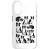 Vintage Border Collie Dog Funny Gifts an Custodia per iPhone 17 Border Collie anni '90 stile tatuaggio vintage grafica retrò Y2K