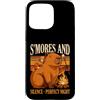 Capybara Camping Camper Lover Custodia per iPhone 15 Pro Max S'mores And Silence Perfect Night Capibara
