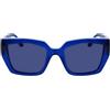 KARL LAGERFELD Women's Sunglasses KL6143S - Blue with Solid Blue Lens
