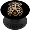 DKittensLovers Gabbia toracica per gatti, Halloween, amanti dei gatti, mamma, papà, scheletro PopSockets PopGrip Adesivo