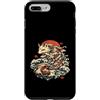 Mythic Tide Studio Custodia per iPhone 7 Plus/8 Plus Kitsune Koi Japanese Wave Mitico Volpe Pesce