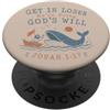 Grace And Glory Studio Divertente Giona 1:17 Versetto della Bibbia Fede Cristiana PopSockets PopGrip Adesivo