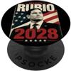 Marco Rubio USA - 2028 Fighting For Amer Marco Rubio 2028 Historic President Coming Soon PopSockets PopGrip Adesivo