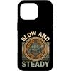 Slow And Steady Turtle Tortoise Custodia per iPhone 16 Pro Pazienza lenta e costante della tartaruga tartaruga