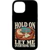 Otter Overthinking Coffee Book Humor Custodia per iPhone 15 Aspetta Lasciami pensare troppo a questo caffè lontra