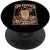 Moose Iced Coffee Caffeine Humor No Coffee Caffè freddo Non divertito Alce Umorismo PopSockets PopGrip Adesivo