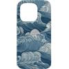 PM-Artistic Custodia per iPhone 15 Pro Sea Ocean Waves Pattern senza bordi Design 3