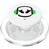 JETC-33 Funny DJ Mallow's SmilingFace Flash Verde PopSockets PopGrip per MagSafe