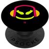 JETC-33 Divertente DJ Mallow's SmilingFace Flash Giallo PopSockets PopGrip Adesivo