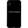 Testosterone Lover / Elegant Alternative Custodia per iPhone XS Max Testosterone Lover Classic Font/Guaritore/Terapista Design
