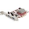 STARTECH TARJETA PCIE 4 PUERTOS USB 3.1 USBC USBA