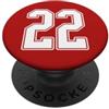 Sports Team Halloween Football Group Cos #22 - Maglia bianca con numero 22 PopSockets PopGrip Adesivo