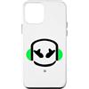 JETC-33 Custodia per iPhone 12 mini Funny DJ Mallow's SmilingFace Flash Verde