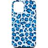 Strisce Verticali Bluastro Custodia per iPhone 12 mini Strisce Bluastro Motivo Leopardato Aesthetic