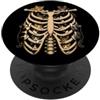 DKittensLovers Gabbia toracica per gatti, Halloween, amanti dei gatti, mamma, papà, scheletro PopSockets PopGrip Adesivo