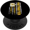 Patriotic Postal Pride Postmaster - Borsa postale con bandiera americana PopSockets PopGrip Adesivo