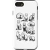 Vintage Ferret Funny Gifts and Apparel Custodia per iPhone SE (2020) / 7/8 Furetti anni '90 stile vintage tatuaggio retrò furetto grafica Y2K