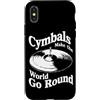 Cymbals Gift / Drummer Gifts for Men and Custodia per iPhone X/XS Piatti Batterista Piatti per batteria
