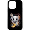 Vintage Ermellino Regalo Custodia per iPhone 15 Pro Max Mystical Ermellino Luna Piena Woodland Art