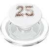 Baseball Jersey Numbers Shirts & Apparel Maglietta da baseball con numero 25 vintage invecchiato PopSockets PopGrip per MagSafe