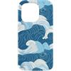 PM-Artistic Custodia per iPhone 15 Pro Sea Ocean Waves Pattern senza bordi Design 6