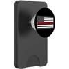 THIN RED LINE US AMERICAN FLAG SUPPORT F LINEA ROSSA SOTTILE BANDIERA DEGLI AMERICI D'ONORE PERSONALE DEL PopSockets PopWallet per MagSafe