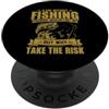 A Day Without Fishing Probably Won't Kil Un giorno senza pesca probabilmente non mi ucciderà PopSockets PopGrip Adesivo