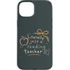 Teacher & Classroom Co. Custodia per iPhone 15 Plus Letteralmente solo un libro Apple per insegnante di lettura