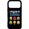 Diabetic Gifts Women Men Diabetes Awaren Custodia per iPhone 17 Pro Max Diabete di tipo uno al giorno come consapevolezza divertente del T1D diabetico