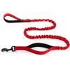 Snootiful Hound Guinzaglio elastico per cani, doppio manico, ammortizzante, colori assortiti, 150-200 cm (rosso)