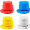 Gativs Cucitrice Senza Ago 4 Pezzi Pinzatrice Senza Clip Mini Pinzatrice Portatile Senza Clip Pinzatrice Portatile Senza Clip Portatile Mini Cucitrice Senza Cucitrice di Cancelleria Colore Casuale