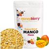 Honeyberry Mango Liofilizzato a Pezzi 100g - Frutta Disidratata - Pezzi di Frutta Tropicale Liofilizzata - Mango Disidratato - Perfetto per Dolci, Decorazioni, Muesli, Frullati e Dessert