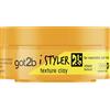 got2b Schwarzkopf got2b iStyler, argilla per capelli a lunga durata, senza residui bianchi, senza silicone, finitura opaca, 75 ml