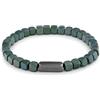 Calvin Klein Bracciale elastico con perline in acciaio inossidabile da uomo Modern Square Collection