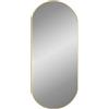 Generico Specchio da Parete Dorato 90x40 cm Ovale,Casa e Giardino,Arredo,Specchi,Oro,3.78 kg,348200