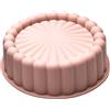 Generico Stampo per Torta Tondo in Silicone 19.5cm, Stampo per Torta Rotondo A Forma di Girasole, Tortiera Stampo Charlotte Rotondo Antiaderente per Cottura del Pane Sformato di Brownie